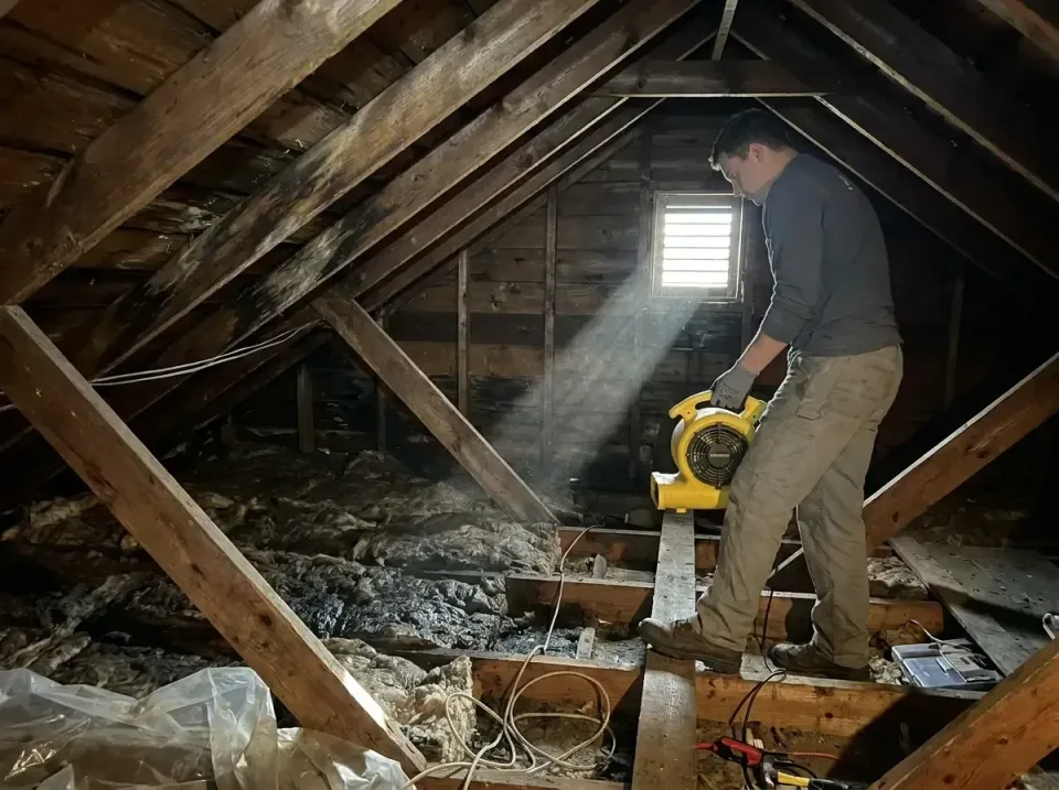 attic-water-damage-drying-proc-007 — frequently asked questions, Emergency Water Extraction & 24/7 Flood Response in Edgewat…